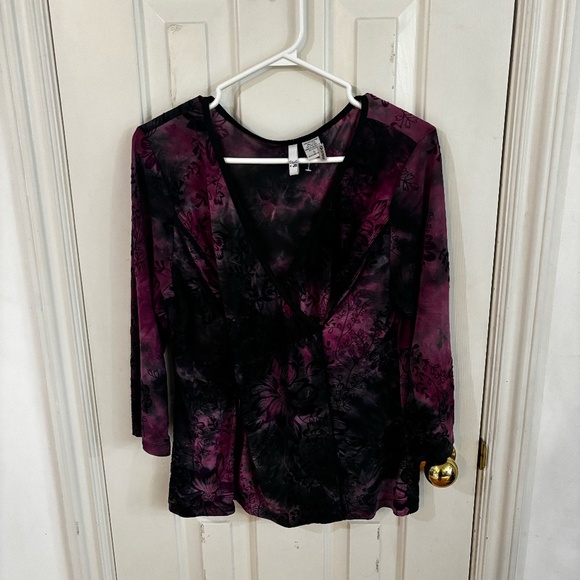 y2k 90s long sleeve tie-dye - Picture 1 of 6